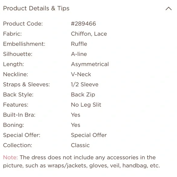 NWT A-line V-Neck Asymmetrical Lace Chiffon Wedding Dress With Ruffle - Picture 4 of 6